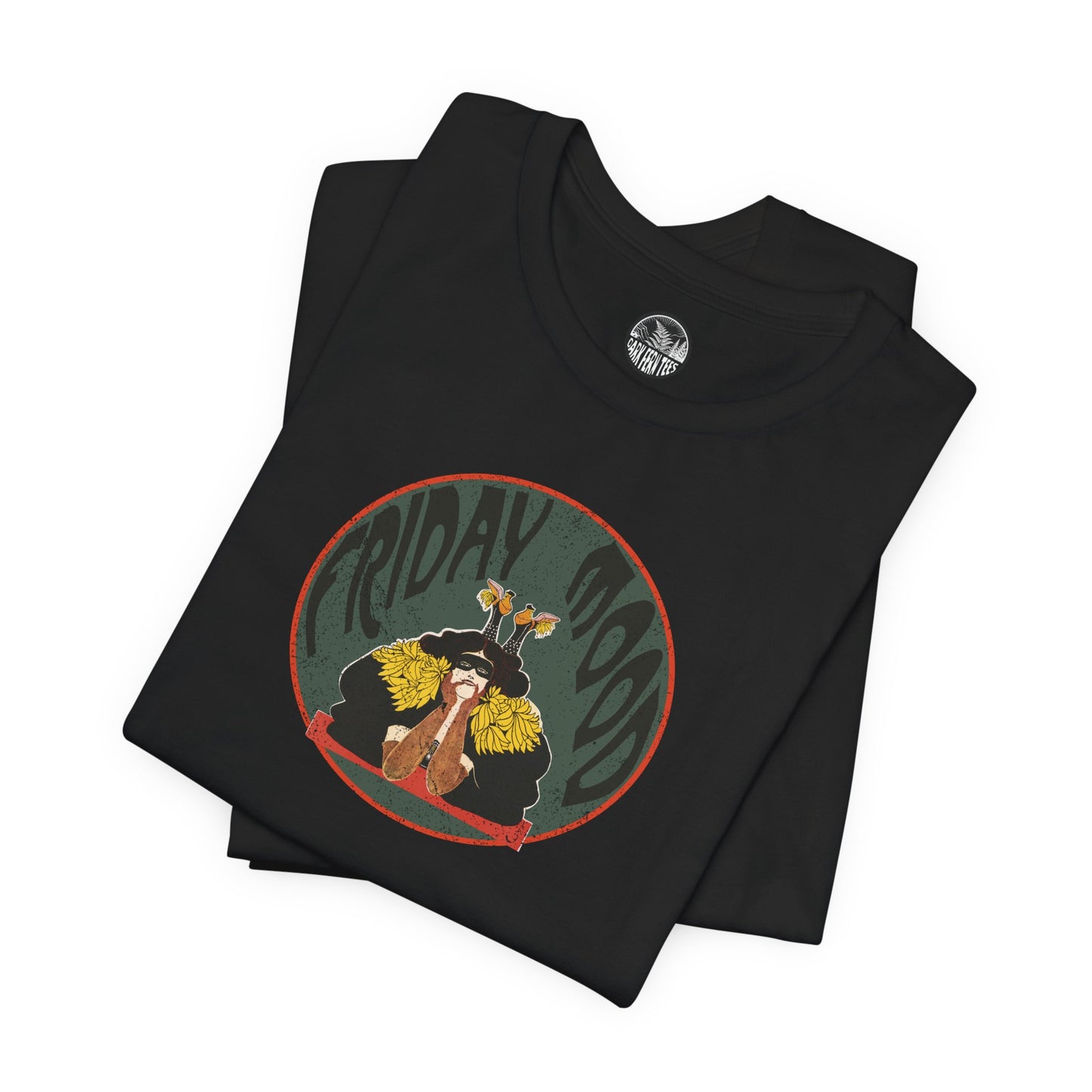 Friday Mood Art Nouveau Unisex Short Sleeve Tee - Dark Fern Tees