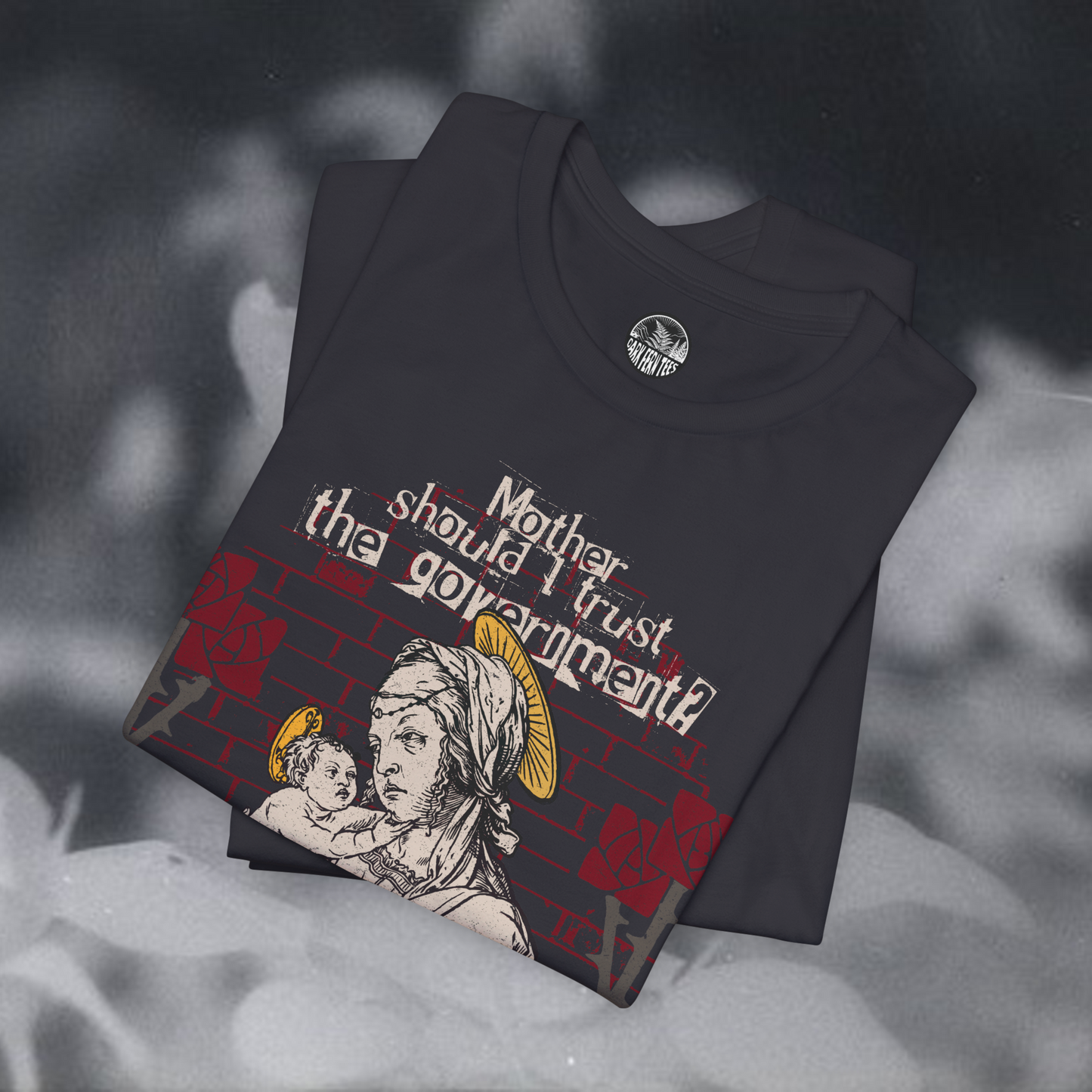 Mother Should I Trust the Government Pink Floyd Unisex Tee - Dark Fern Tees