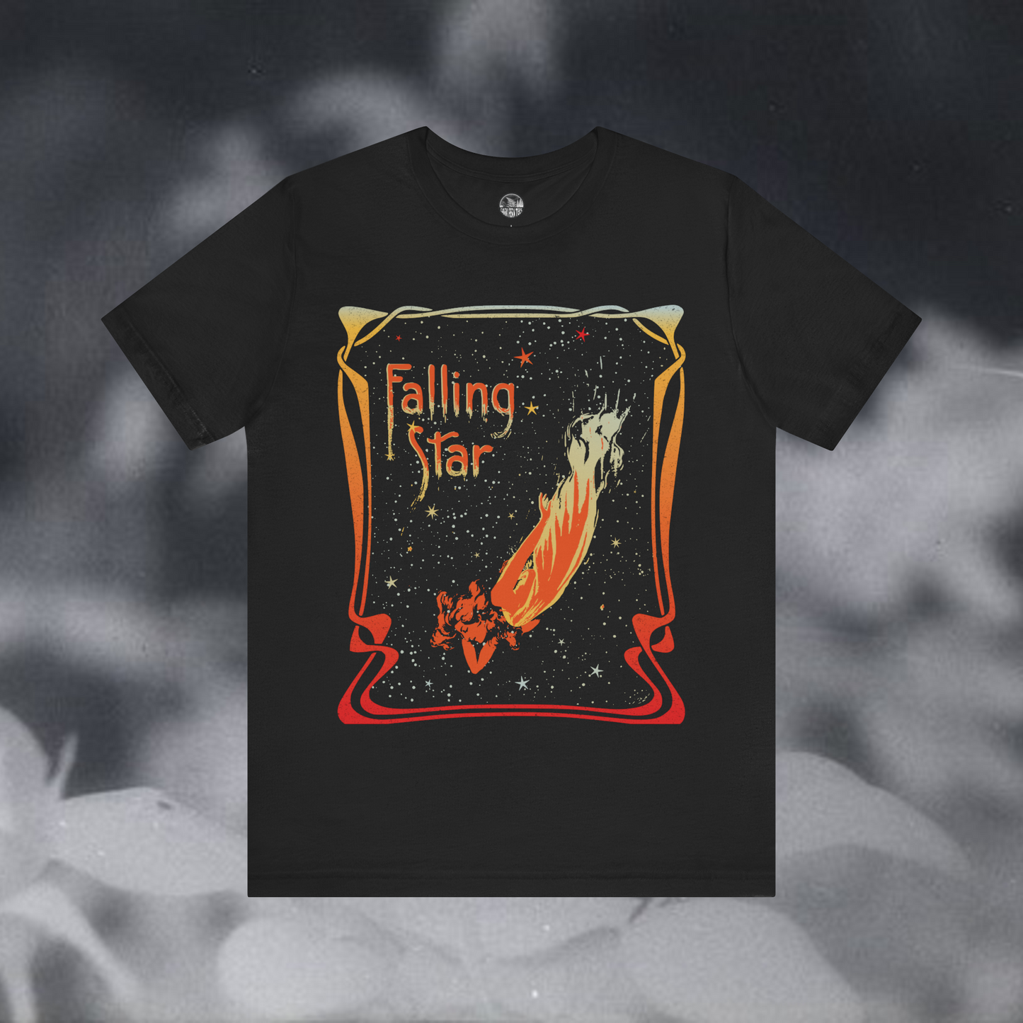 Falling Star Comets Astronomical Maps Art Nouveau Unisex Jersey Short Sleeve Tee - Dark Fern Tees