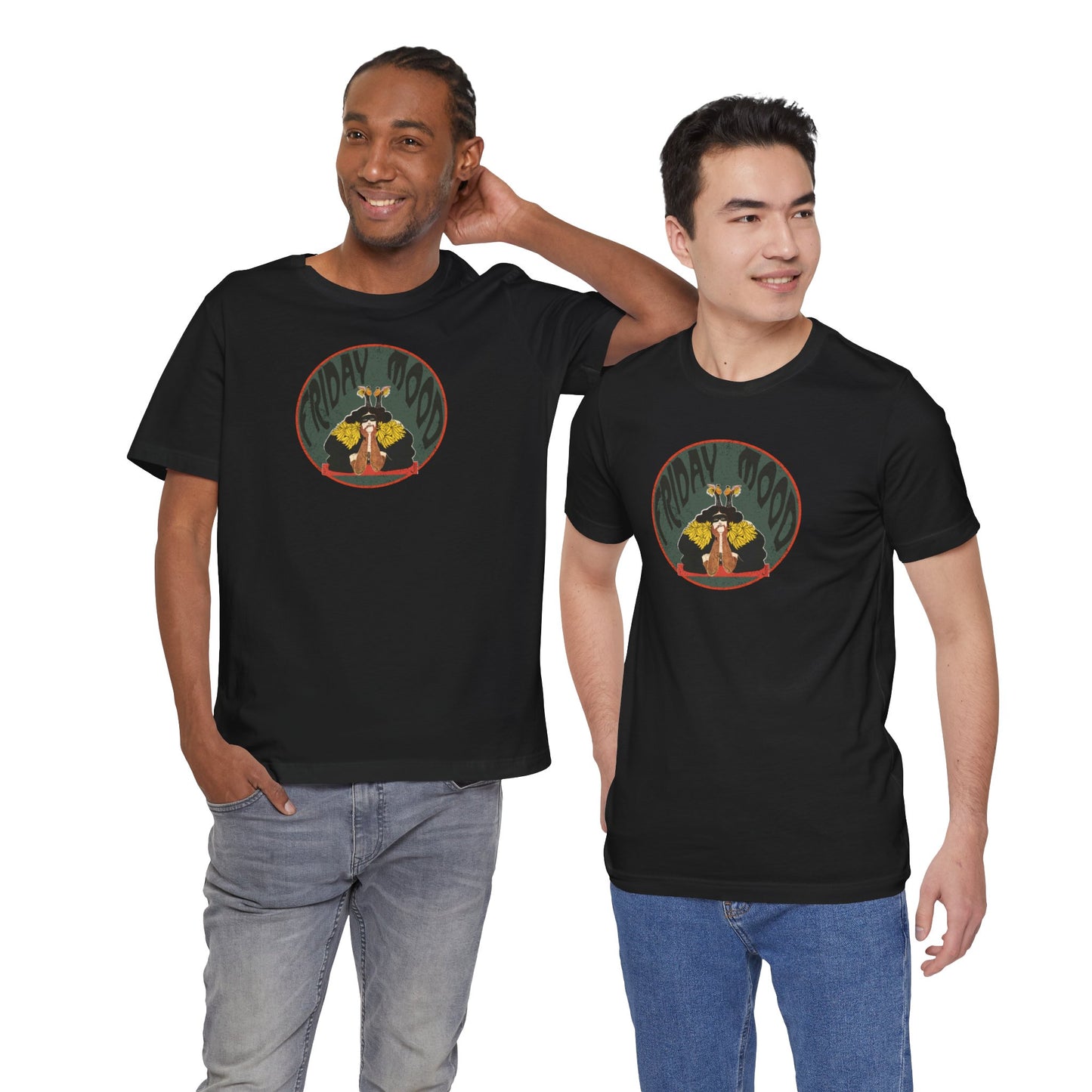 Friday Mood Art Nouveau Unisex Short Sleeve Tee - Dark Fern Tees