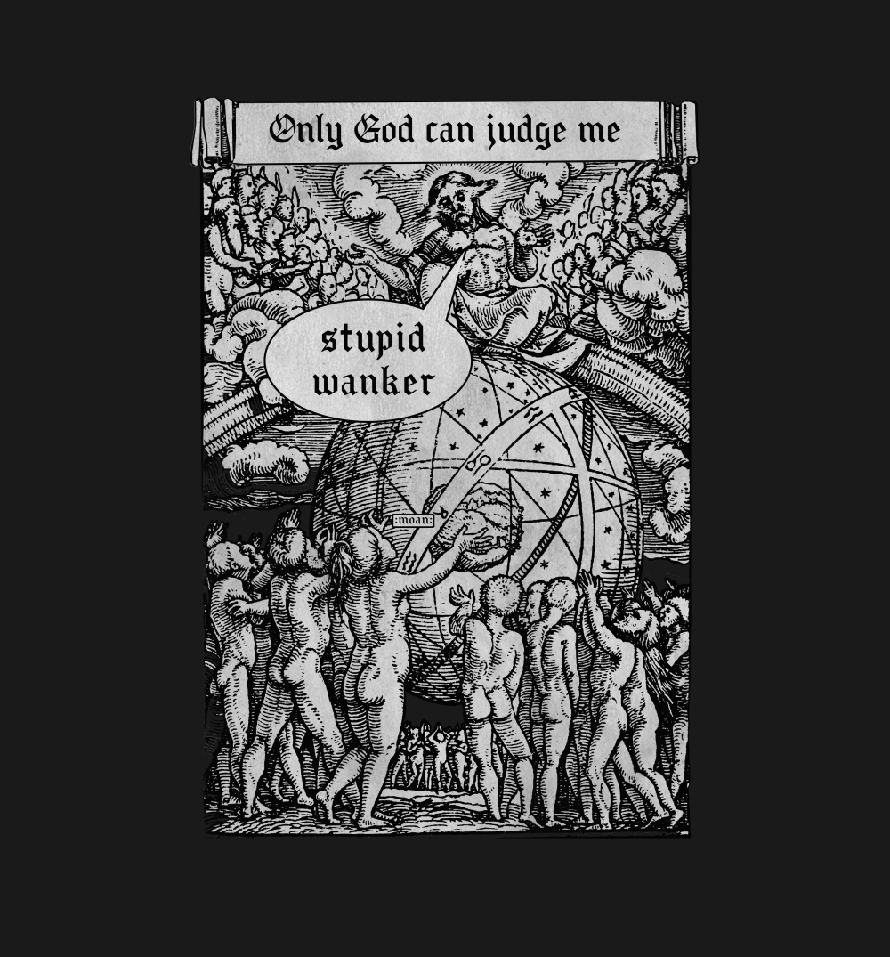 Only God Can Judge Me Funny Offensive Unisex Jersey Short Sleeve Tee - Dark Fern Tees