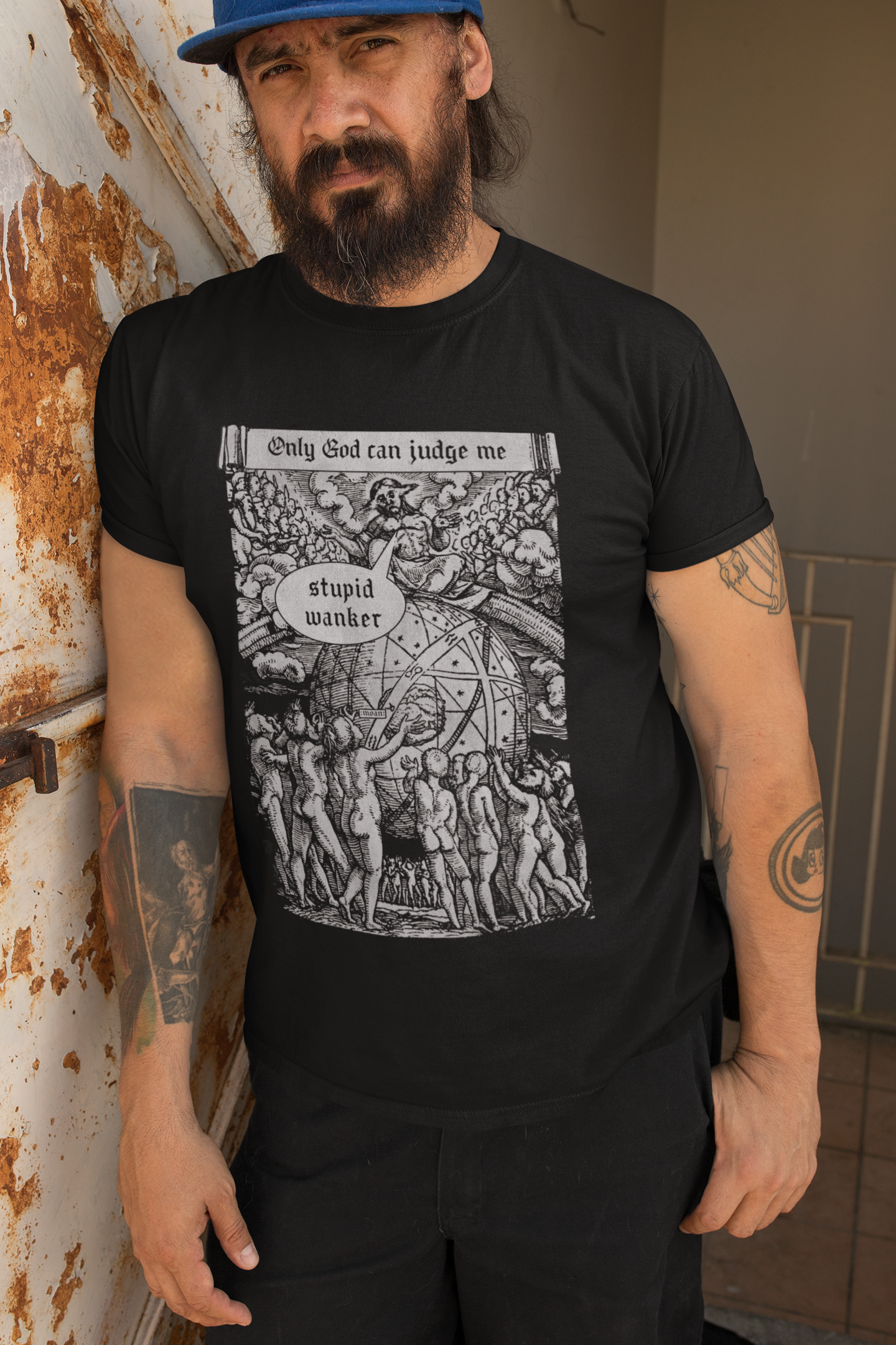 Only God Can Judge Me Funny Offensive Unisex Jersey Short Sleeve Tee - Dark Fern Tees