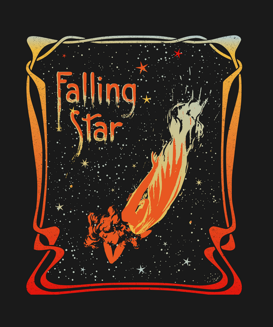 Falling Star Comets Astronomical Maps Art Nouveau Unisex Jersey Short Sleeve Tee - Dark Fern Tees
