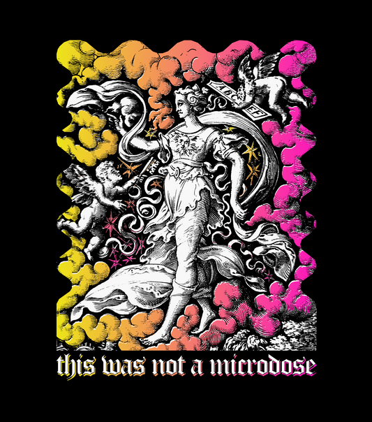 This Was Not a Microdose Funny Psychedelic Trippy Unisex Jersey Short Sleeve Tee - Dark Fern Tees